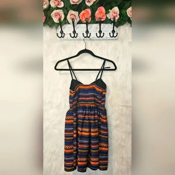 Band of Gypsies Geo Print Mini Dress (Rare) - Picture 5 of 8